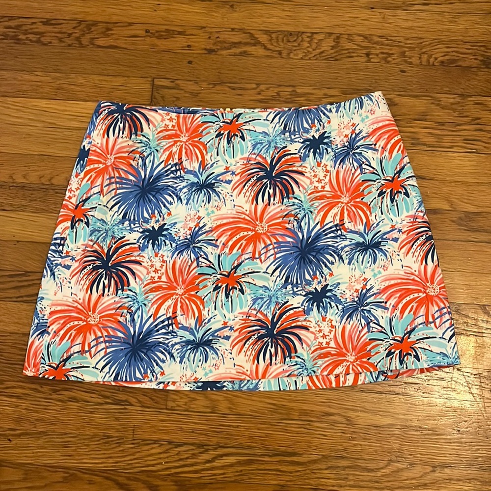Lilly Pulitzer patriotic mini skirt